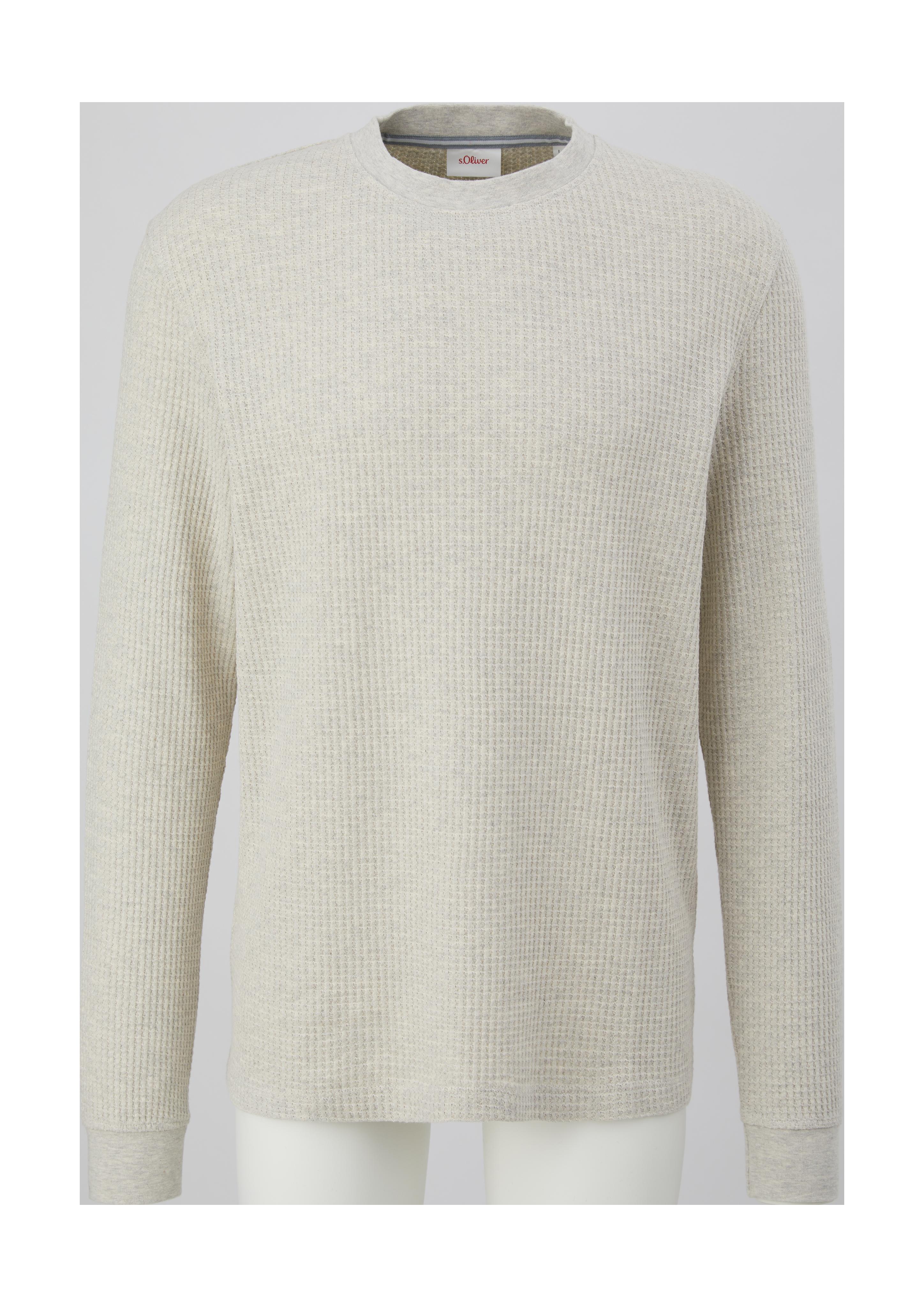 Longsleeve mit Waffelpiqué-Struktur  2125976-0705
