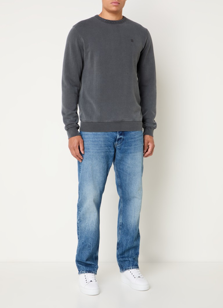 G-Star RAW Sweater with washed finish and logo