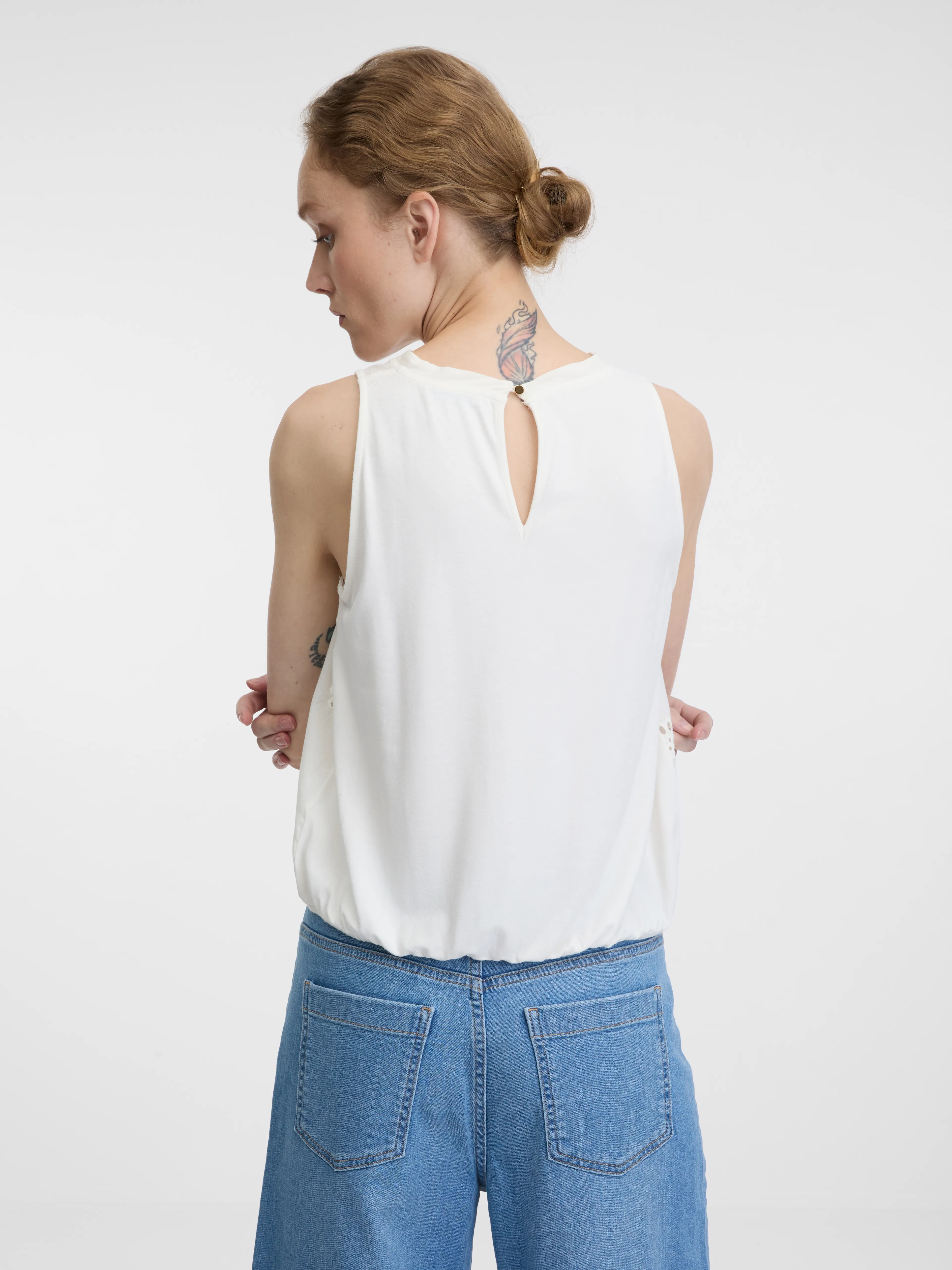 Weiße Damen Bluse ORSAY