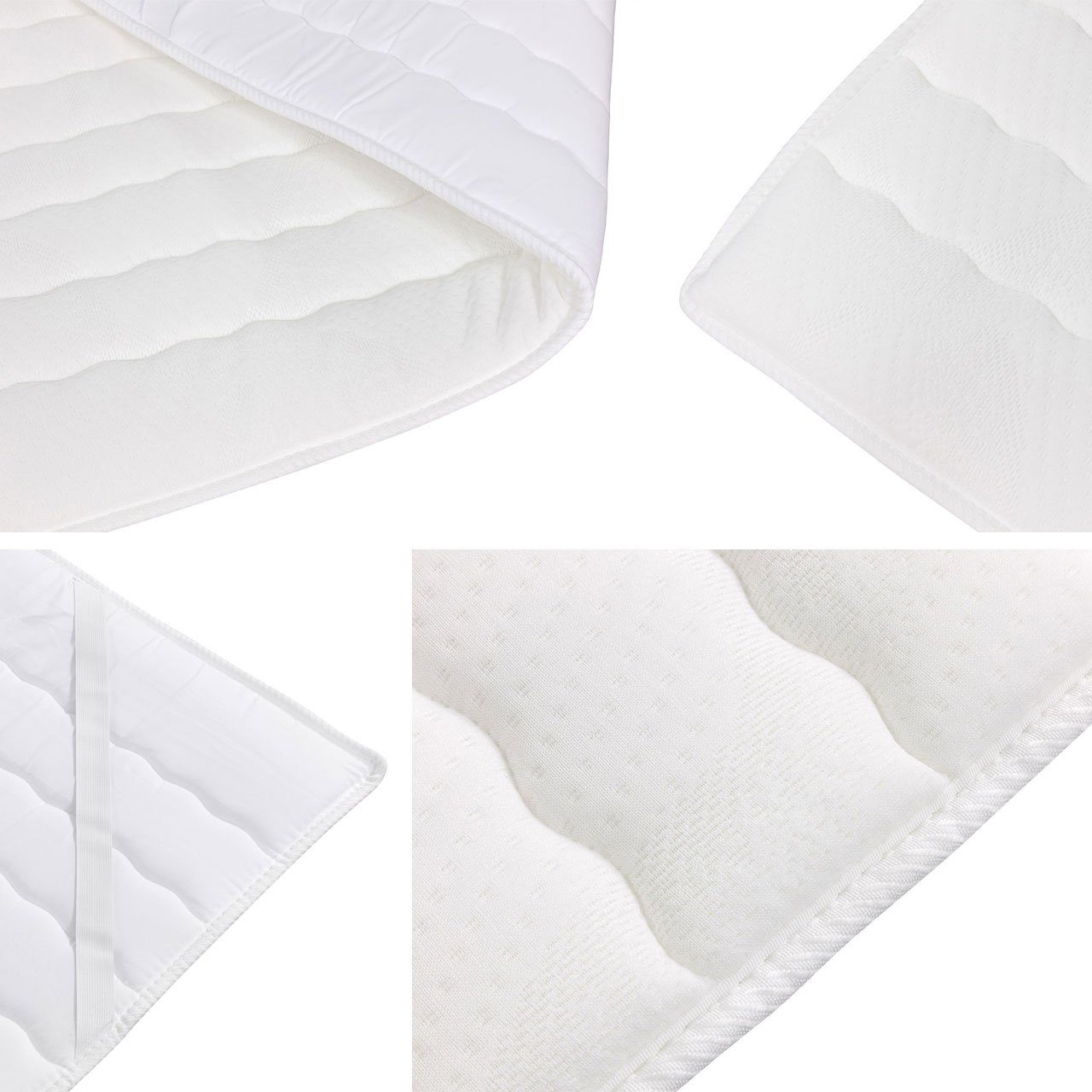 Mirjan24 Boxspringbett Luanda (Bonell-Matratze und Topperr), mit zwei Bettkästen für die Bettwäsche