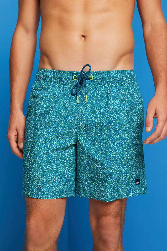 Badeshorts mit Allover-Muster