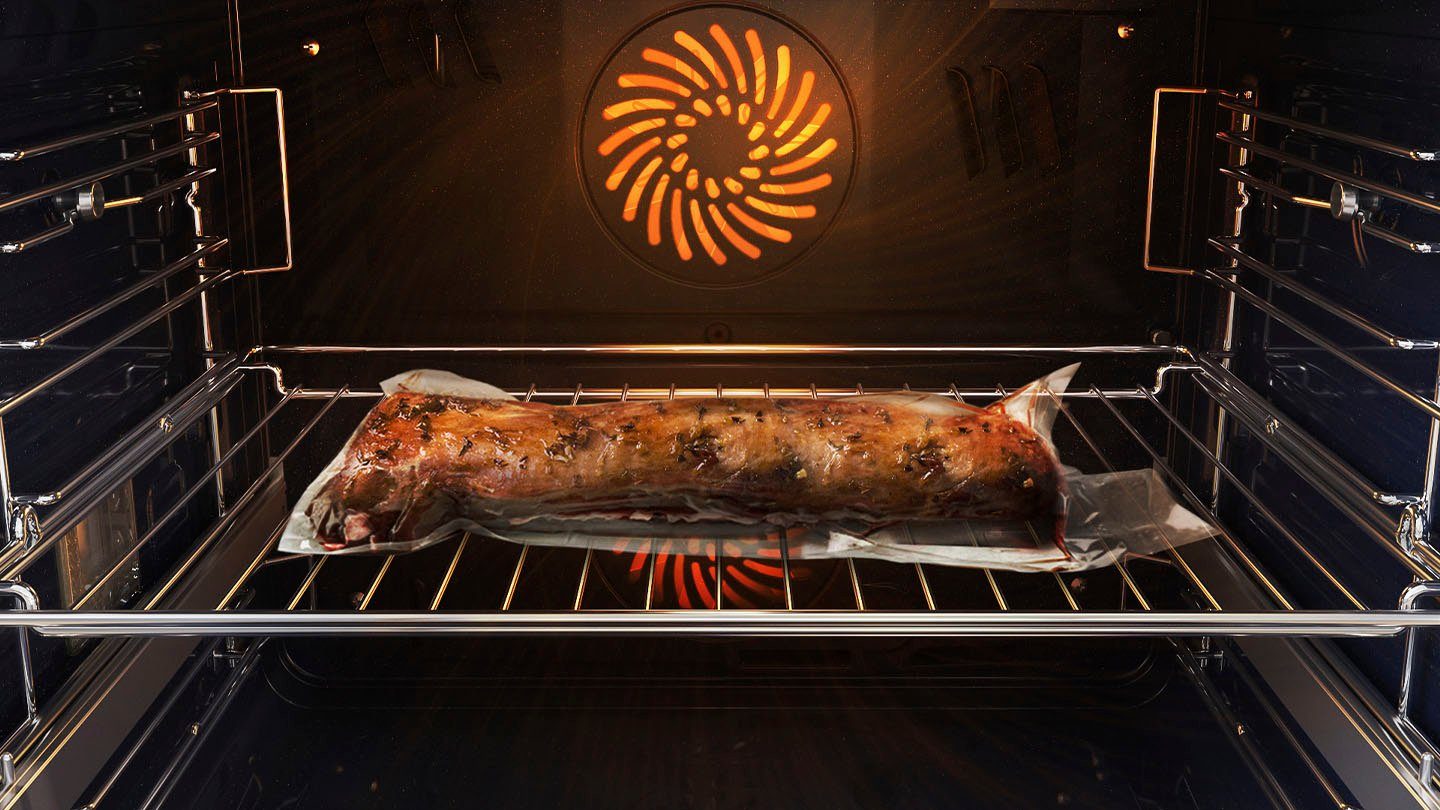 Samsung Einbaubackofen NV7600B NV7B6675CDN, mit 1-fach-Teleskopauszug, Pyrolyse-Selbstreinigung, 