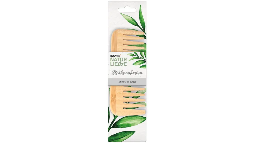 BODY&SOUL Strähnenkamm Naturliebe Bambusholz