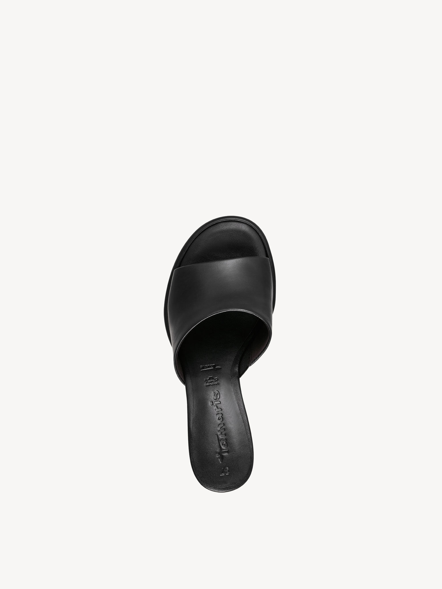 Mule en cuir - noir