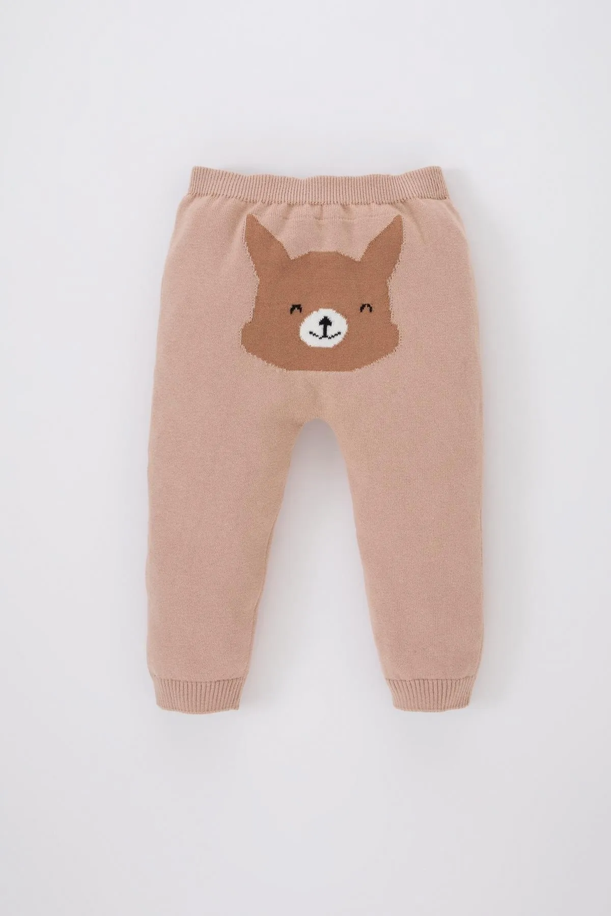 DeFacto  2er-Set aus gemustertem Baumwollstrickpullover mit Fuchsmuster für Babys und Mädchen