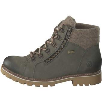 Remonte Schnür Boots in grün