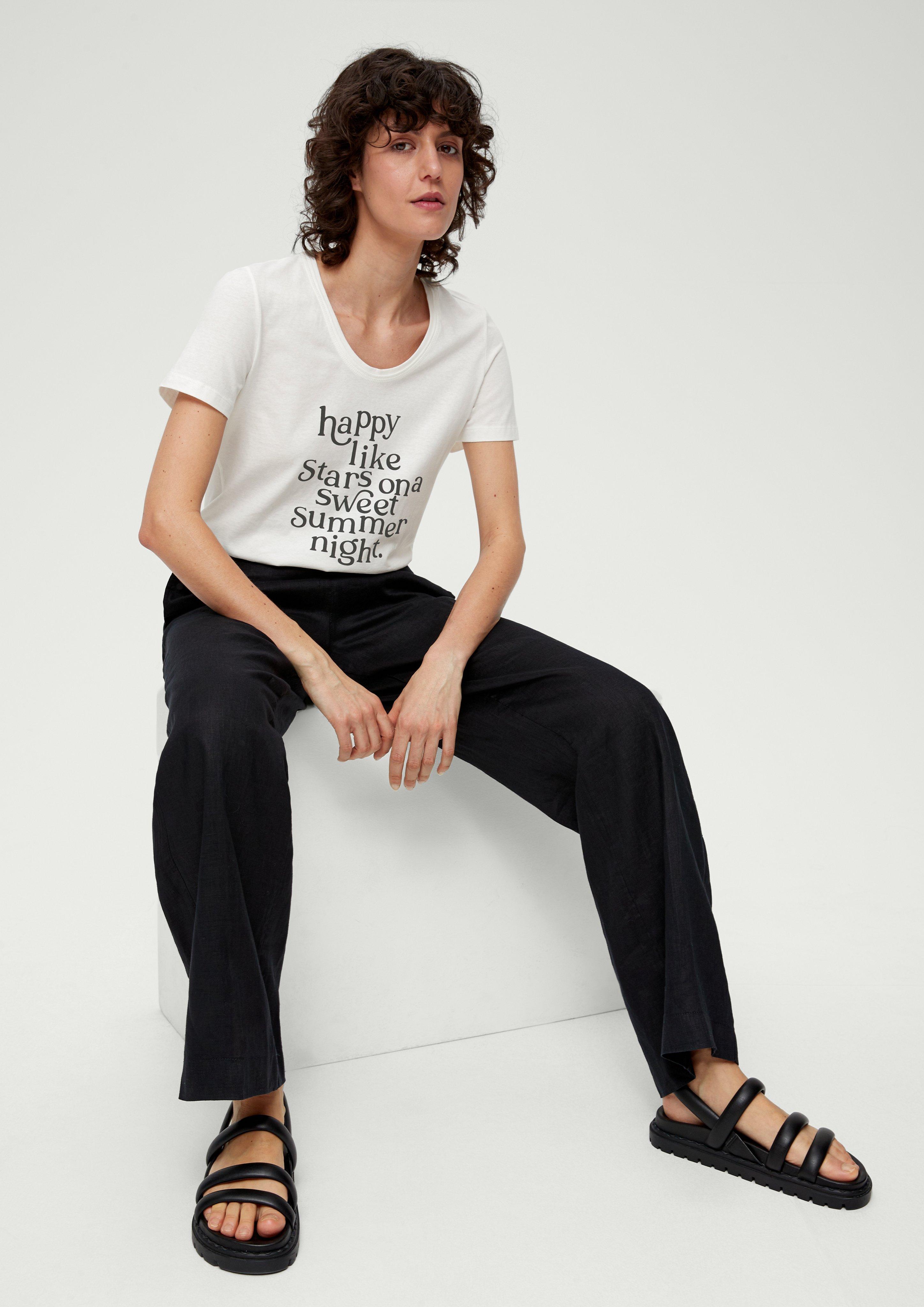 T-Shirt mit Statement-Print  2132800-02D2
