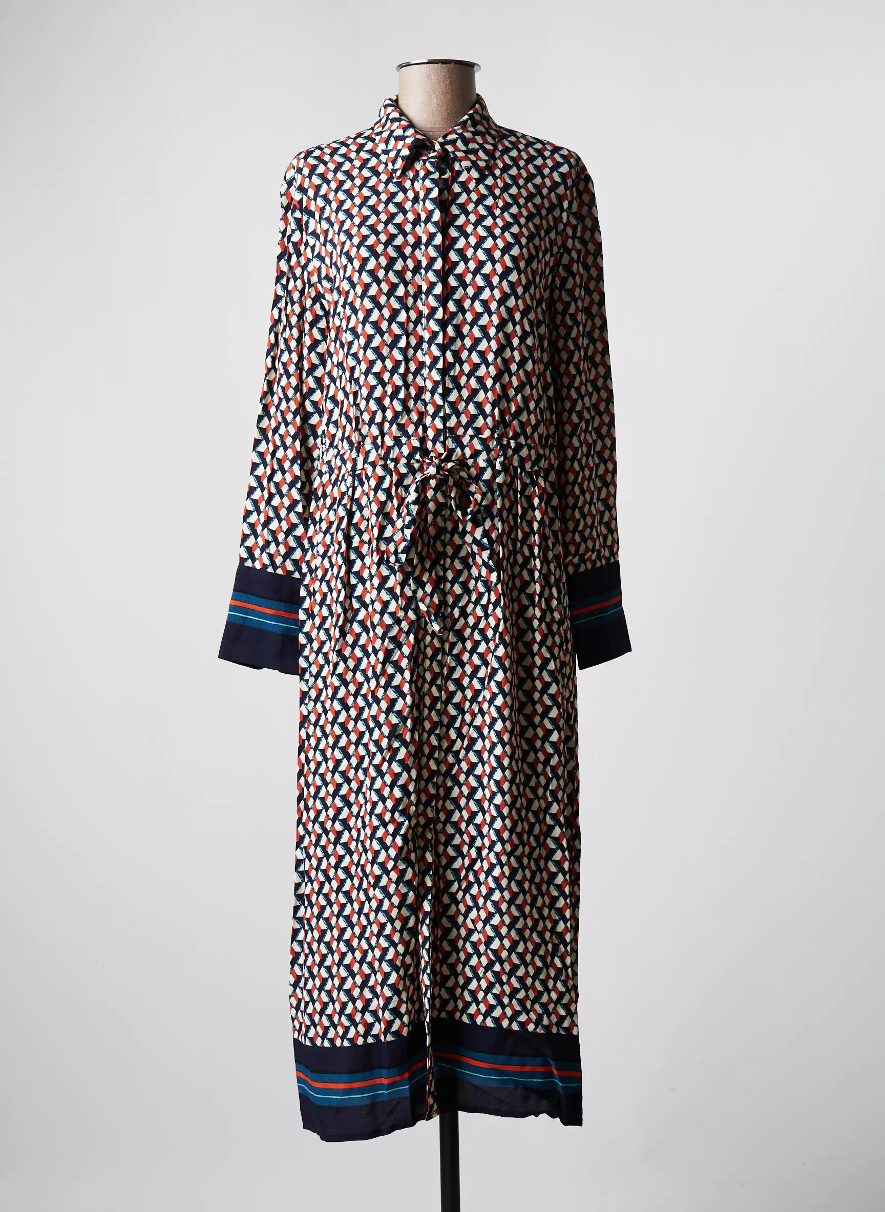 Esprit Robes Mi Longues Femme couleur bleu