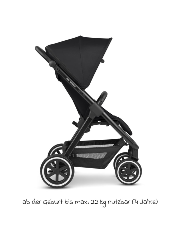 ABC-Design Buggy & Sportwagen Avus Air inkl. Reboarder in schwarz günstig kaufen onesize