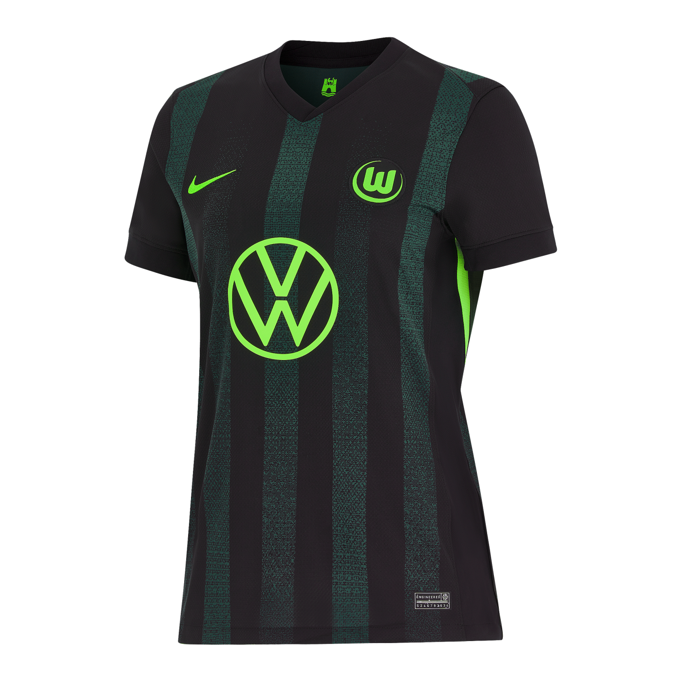 Nike VfL Wolfsburg Trikot Away Damen 2024/2025 Schwarz Grün F010