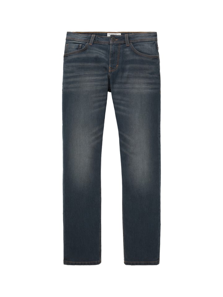 Tom Tailor Straight Leg Jeans Regular Fit Denim Marvin in Blau günstig kaufen