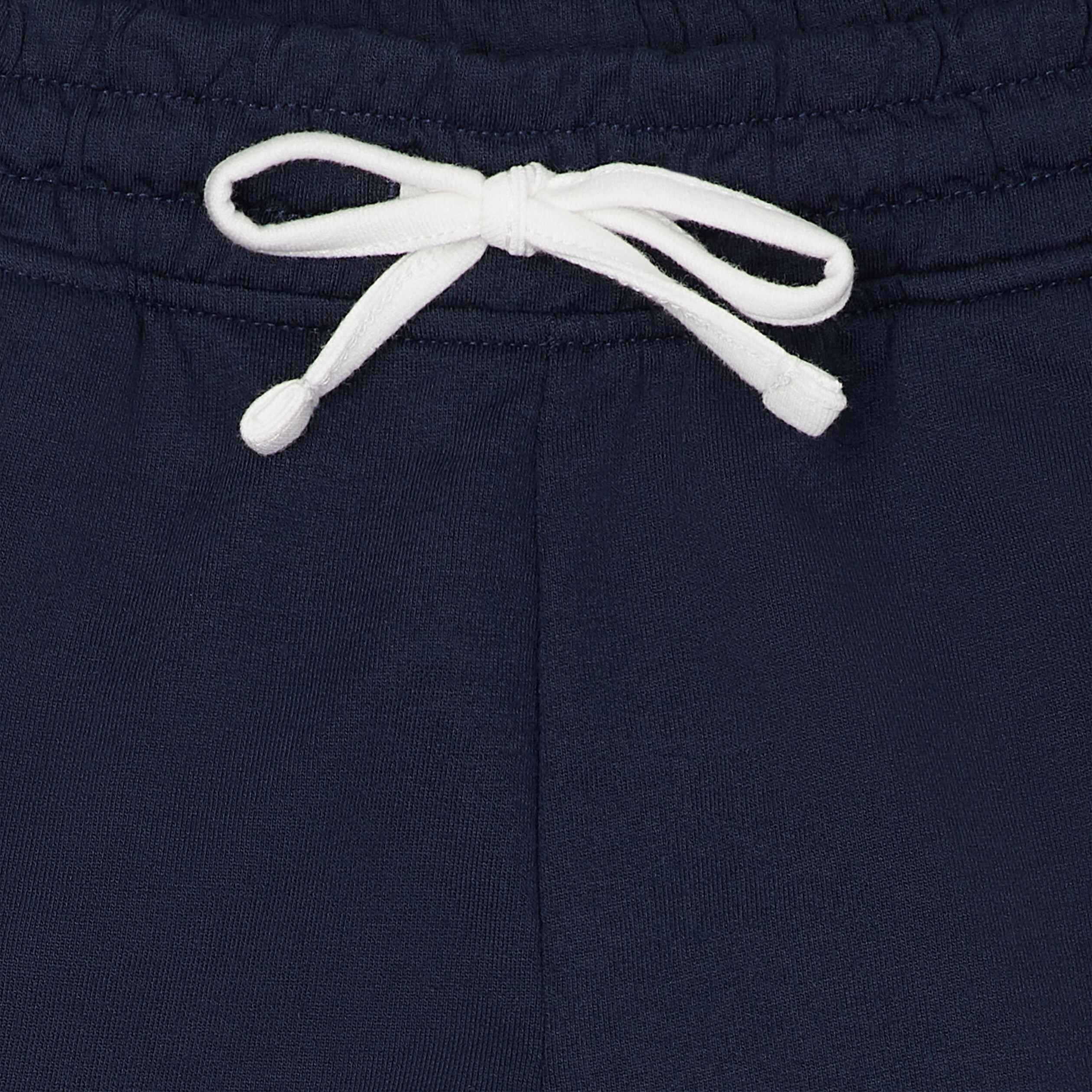 Jogging-Short droit taille élastiquée bleu marine fille | La Halle