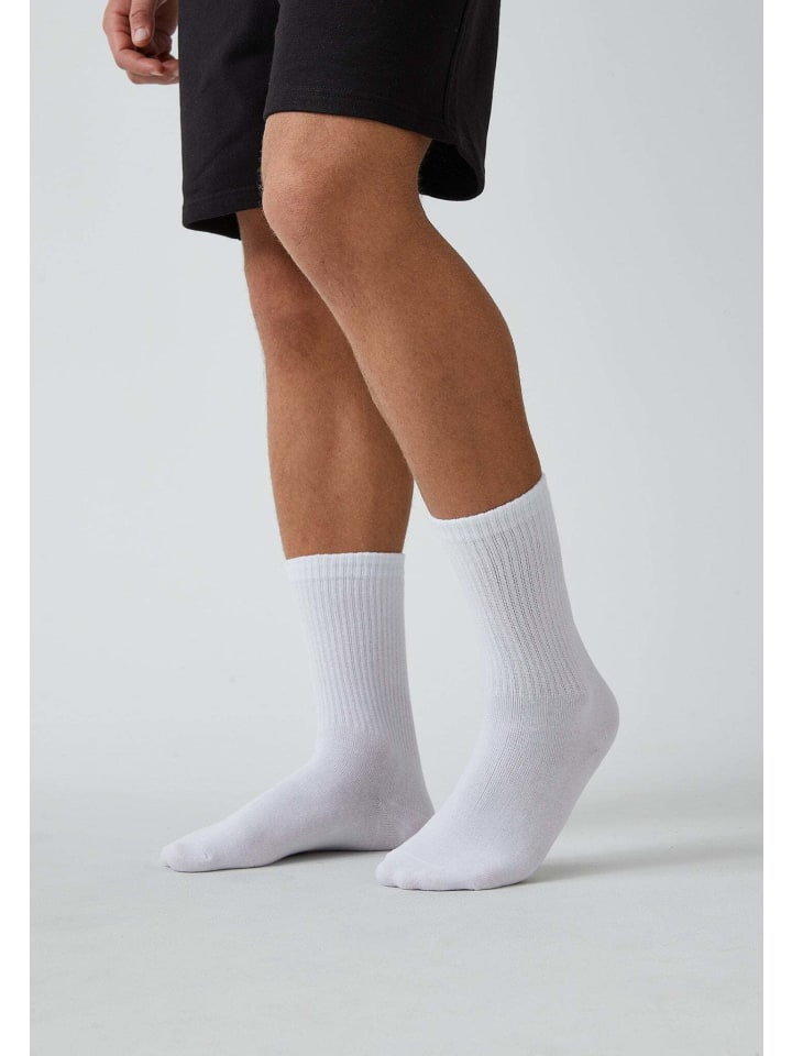 SNOCKS Tennissocken aus Bio-Baumwolle 4 Paar in Schwarz-Weiß günstig kaufen