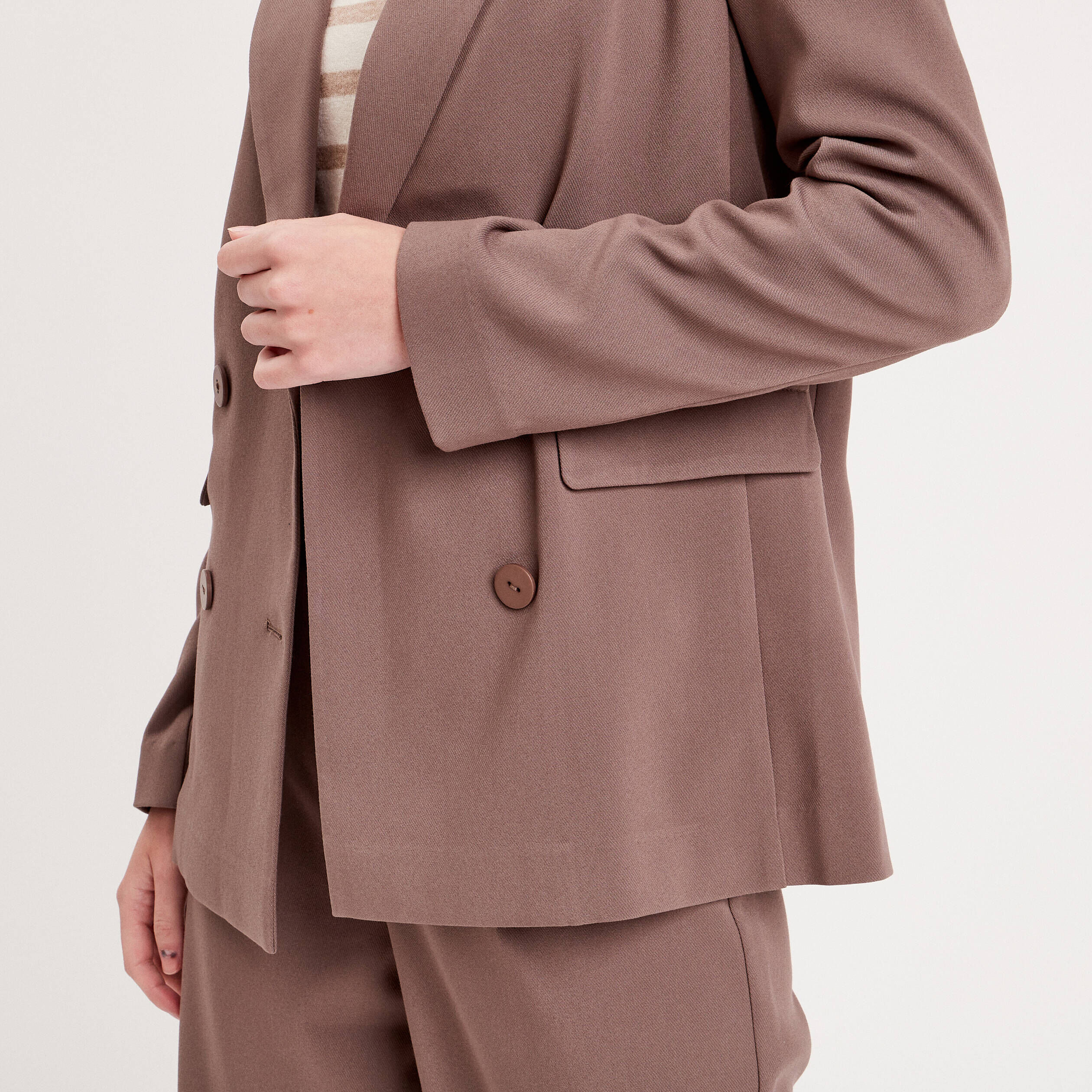 Veste esprit blazer droite taupe femme | Cache Cache