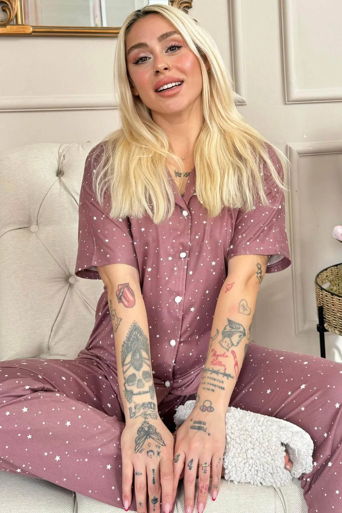 Pijamaevi  Pyjama set - Rosa - Muster