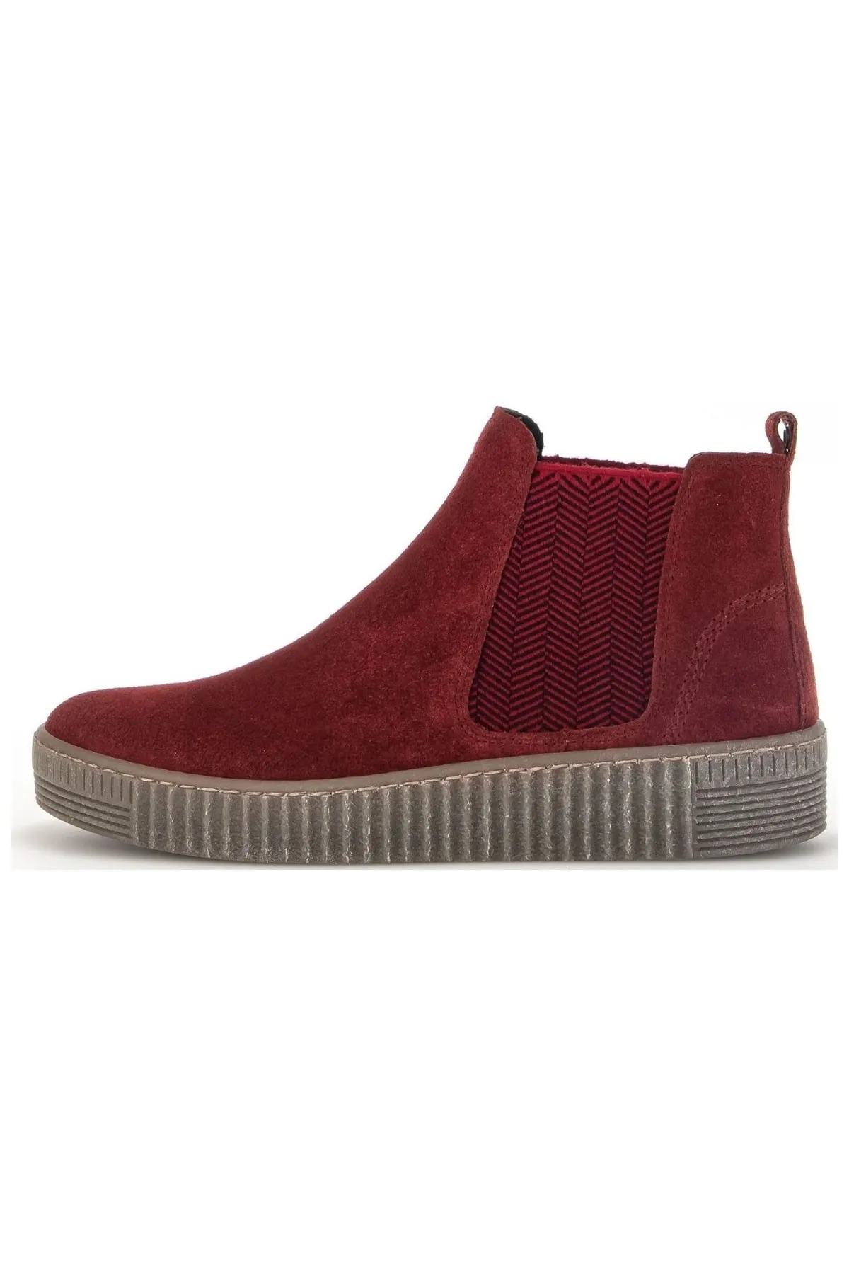 GABOR  Stiefelette - Rot - Flacher Absatz
