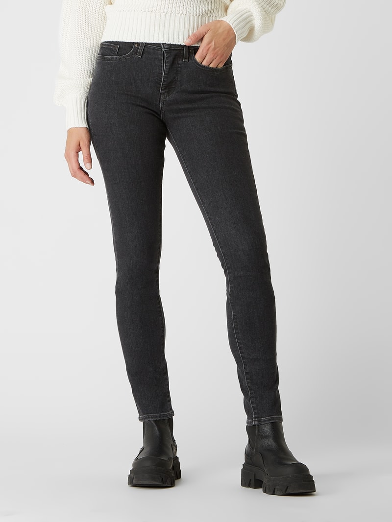 Shaping Skinny Fit Jeans mit Stretch-Anteil Modell '511' in dunkelgrau
