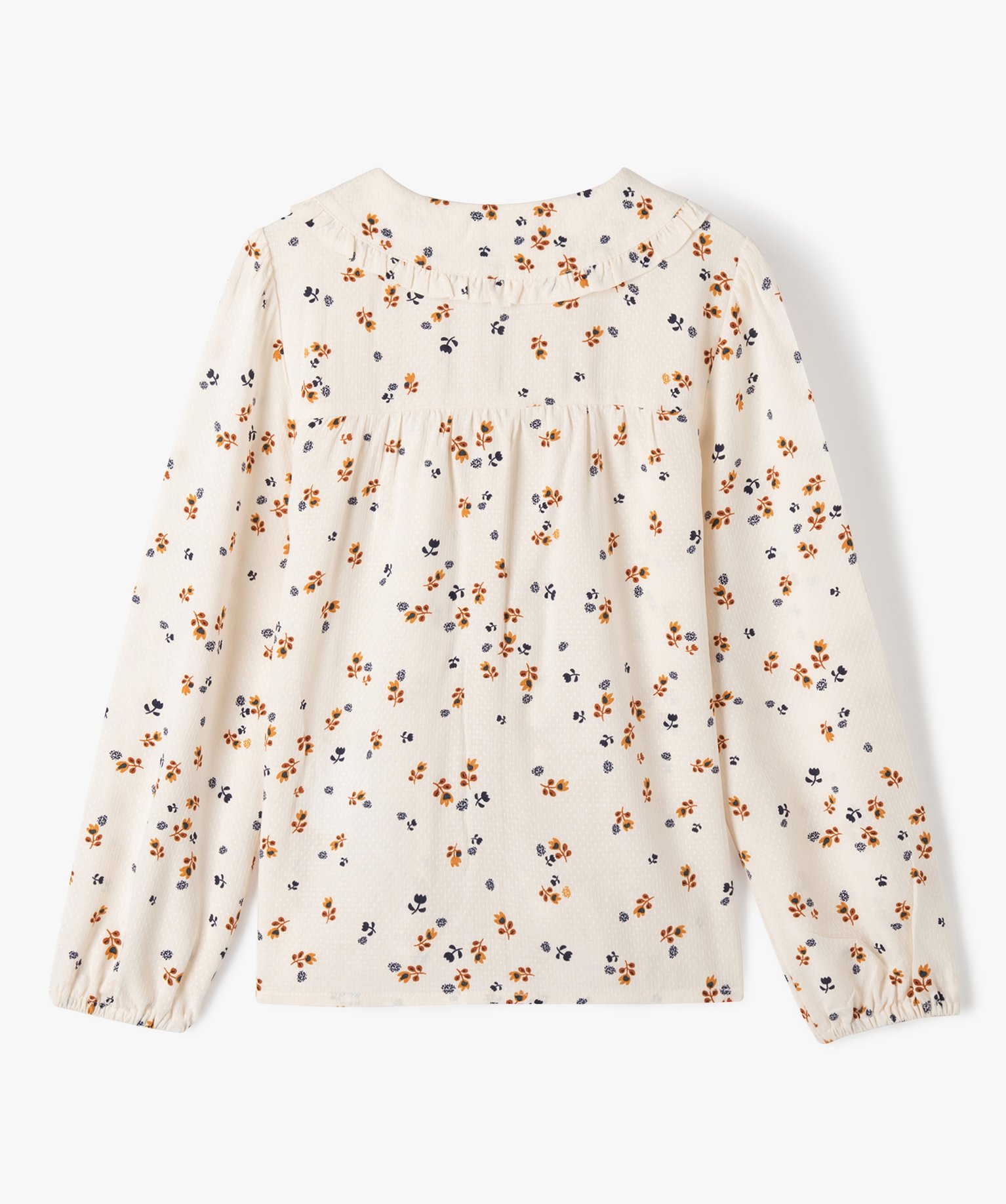Chemise à manches longues imprimée fille - LuluCastagnette ecru | GEMO