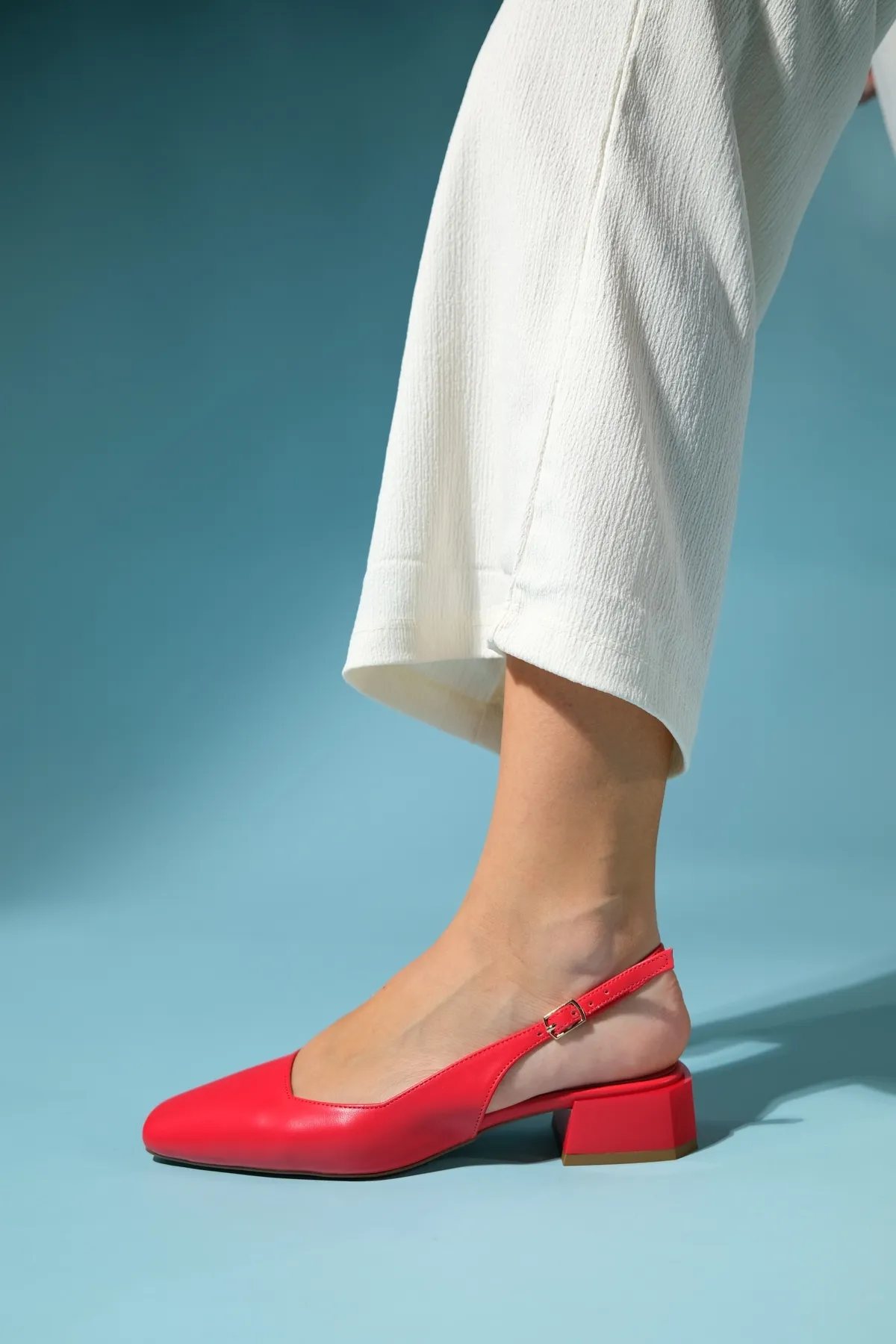 LuviShoes  STATE Rote Haut Damenschuhe mit Absatz