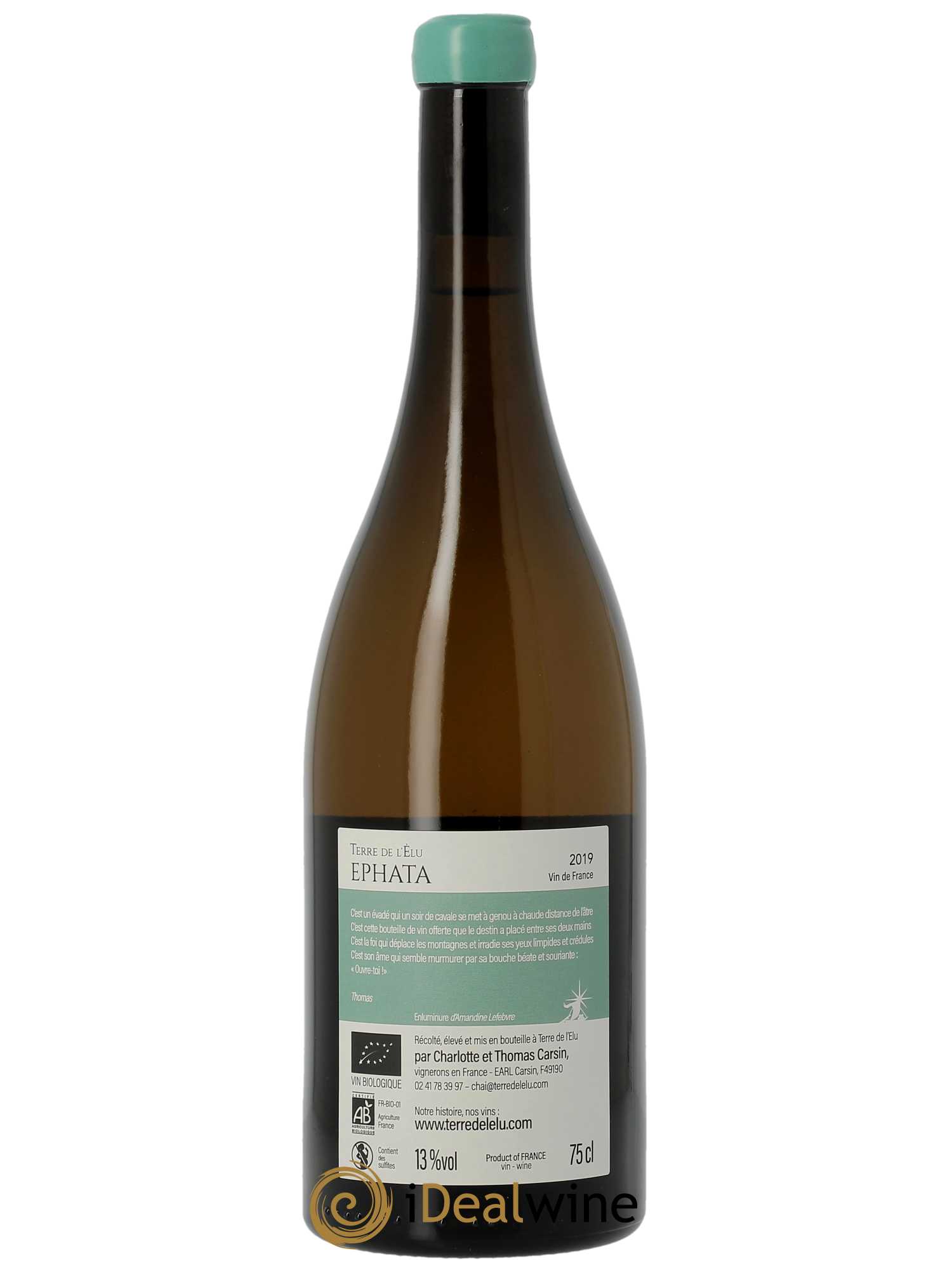 Vin de France Ephata Terre de l'Elu (Clos de L'Elu)  2019 - Lot de 1 Bouteille