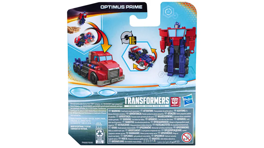 Hasbro - Transformers EarthSpark 1-Step Flip Changer, 1 Stück, sortiert