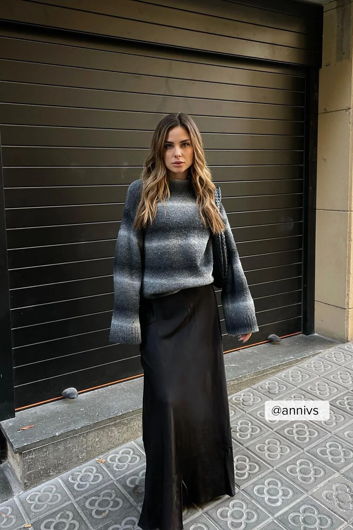 Oversized-Strickpullover mit Ombre-Effekt