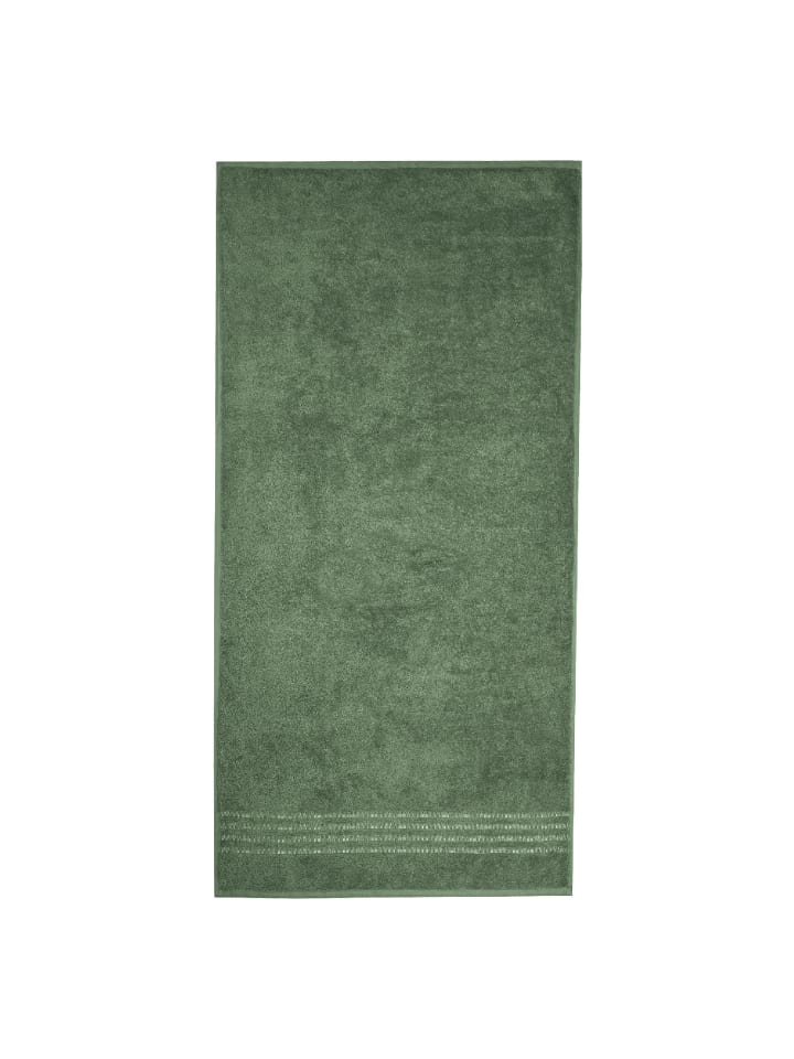 Schiesser Duschtuch Milano im 2er Set in Dunkelgrün günstig kaufen onesize