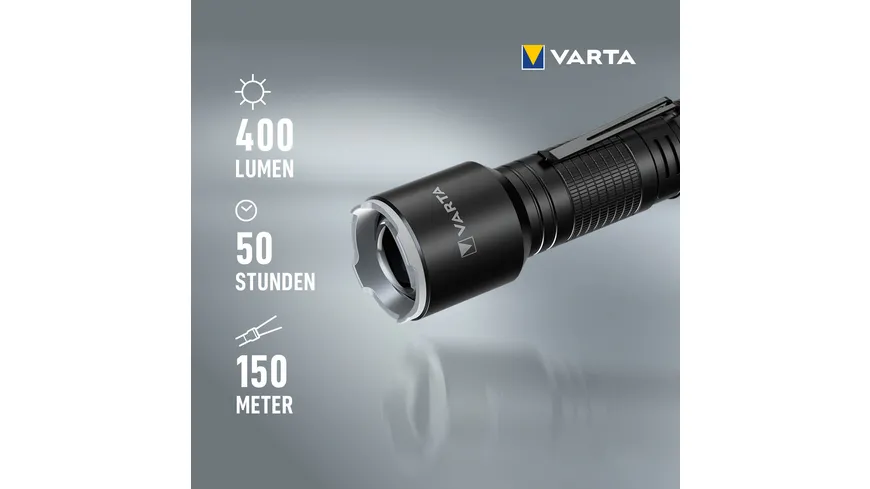 VARTA Aluminium Light F30 3AAA 17608 mit Batterien Blister