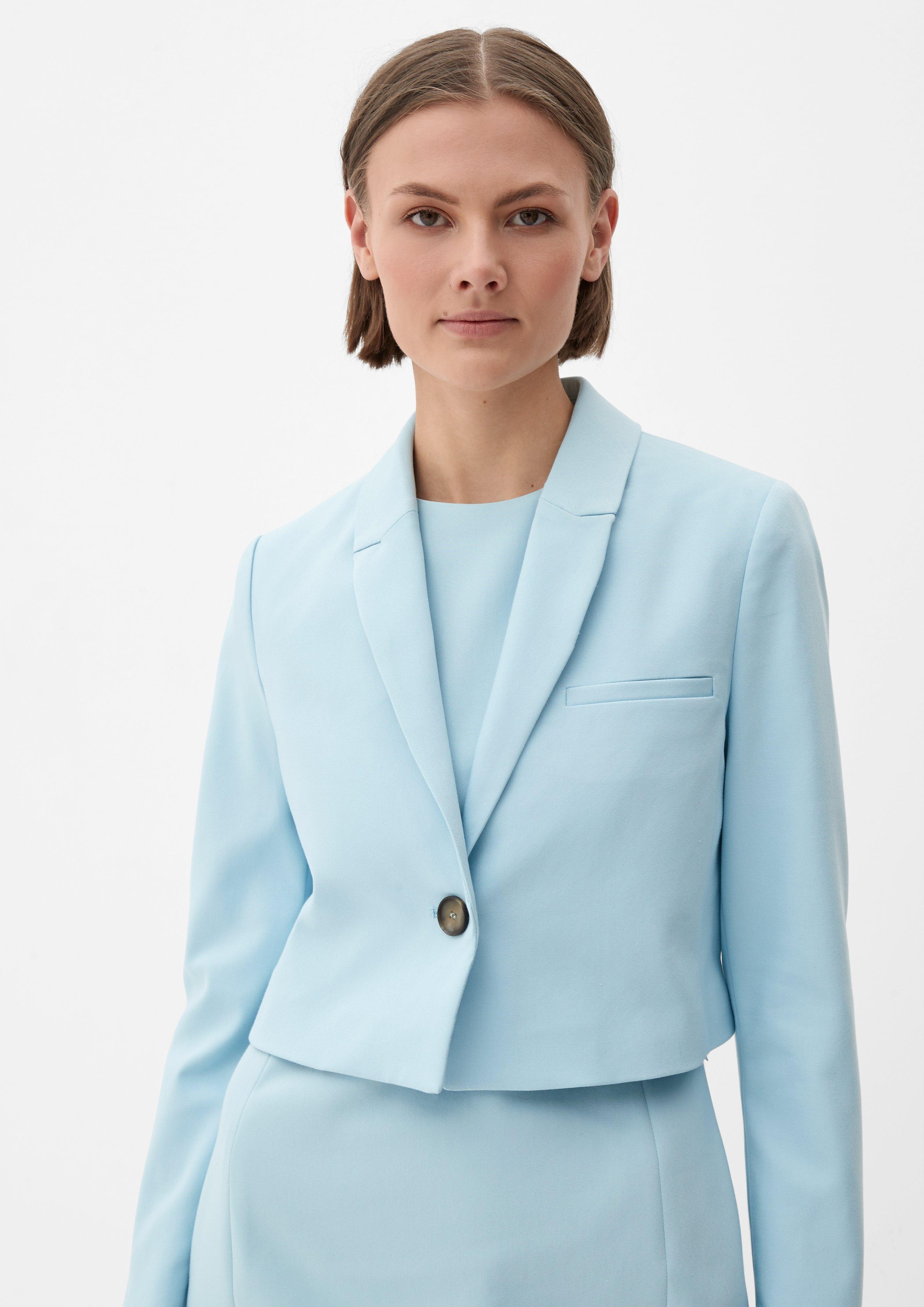 Cropped Blazer aus Baumwollmix  2132693-5145