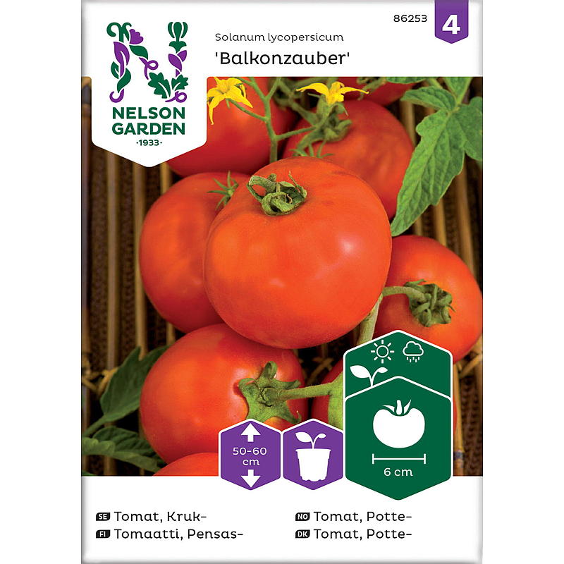 Nelson garden Frø Tomat Potte, Balkonzauber