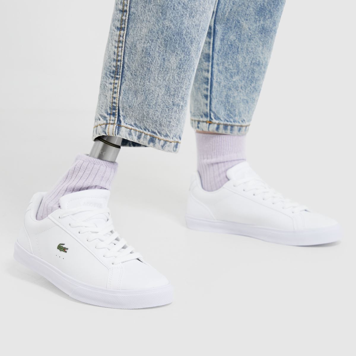 Lacoste Lerond Pro bőrcipő fehér színben