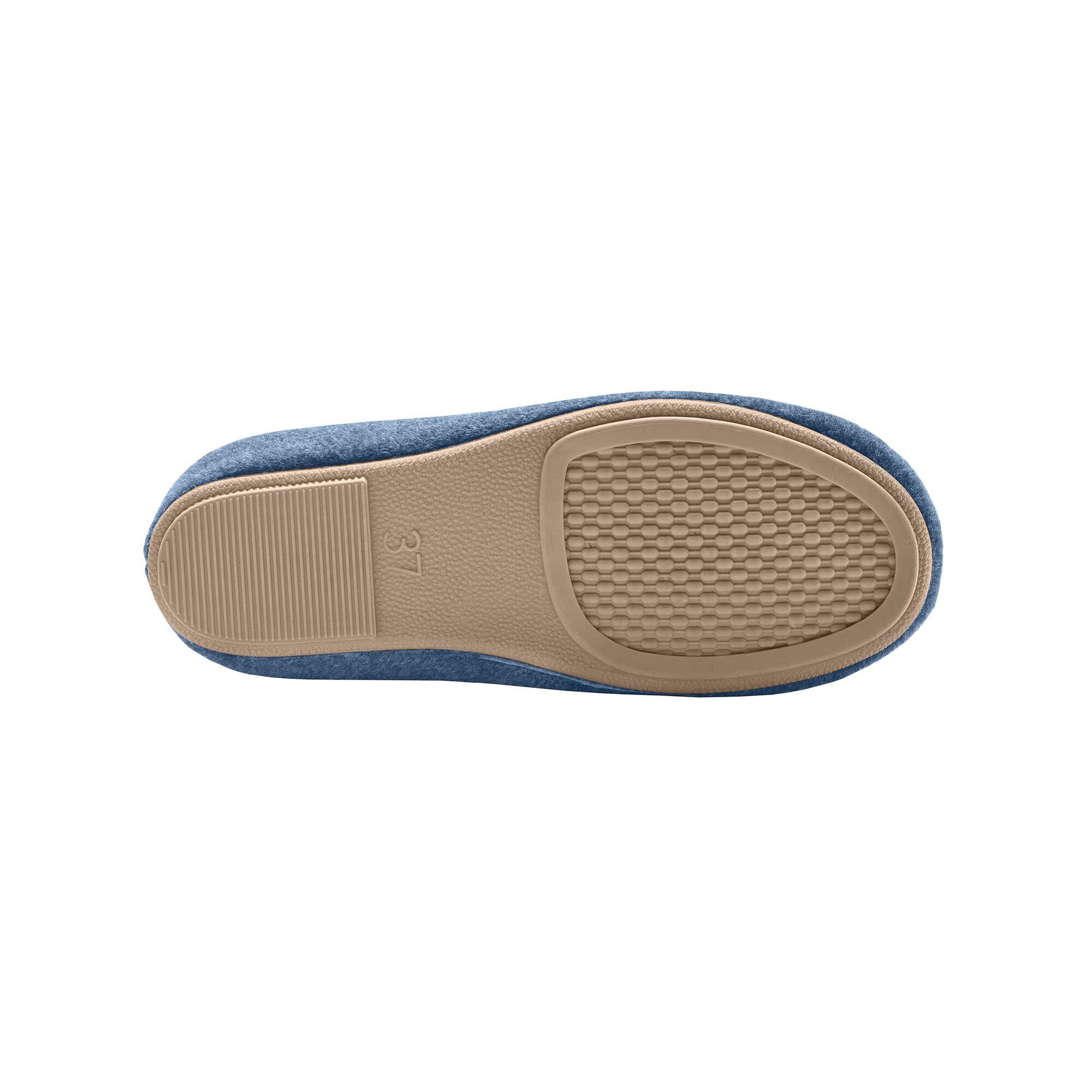 Chaussons mules fleur appliquée