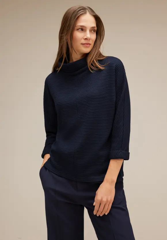 Street One Shirt mit Volumenkragen