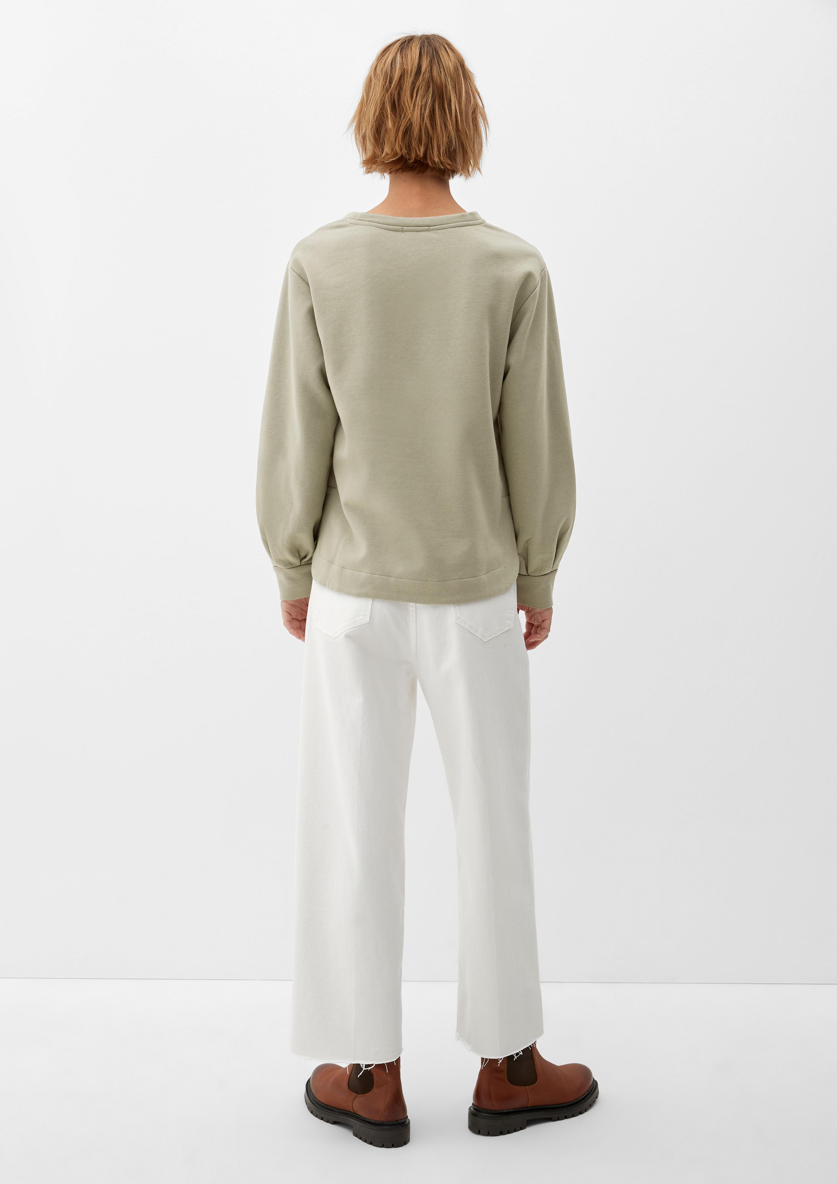 Sweatshirt mit abgerundetem Saum  2121410-7856