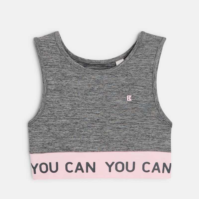 Brassière de sport gris fille