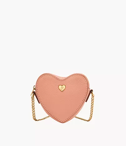Fossil Top Zip Geldbörse Heart