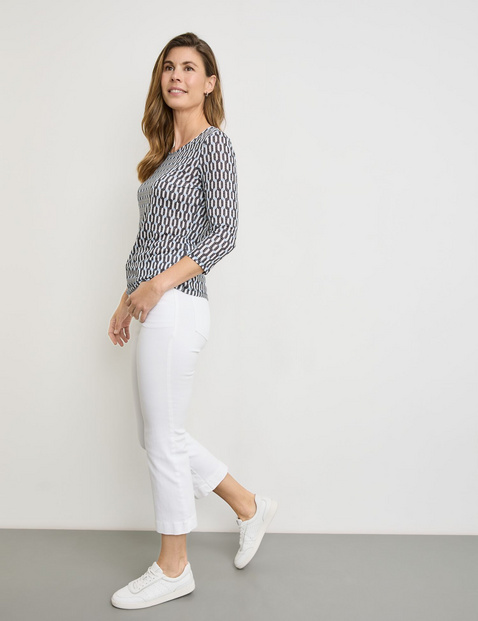 3/4 Arm Shirt in Ausbrenner-Qualität