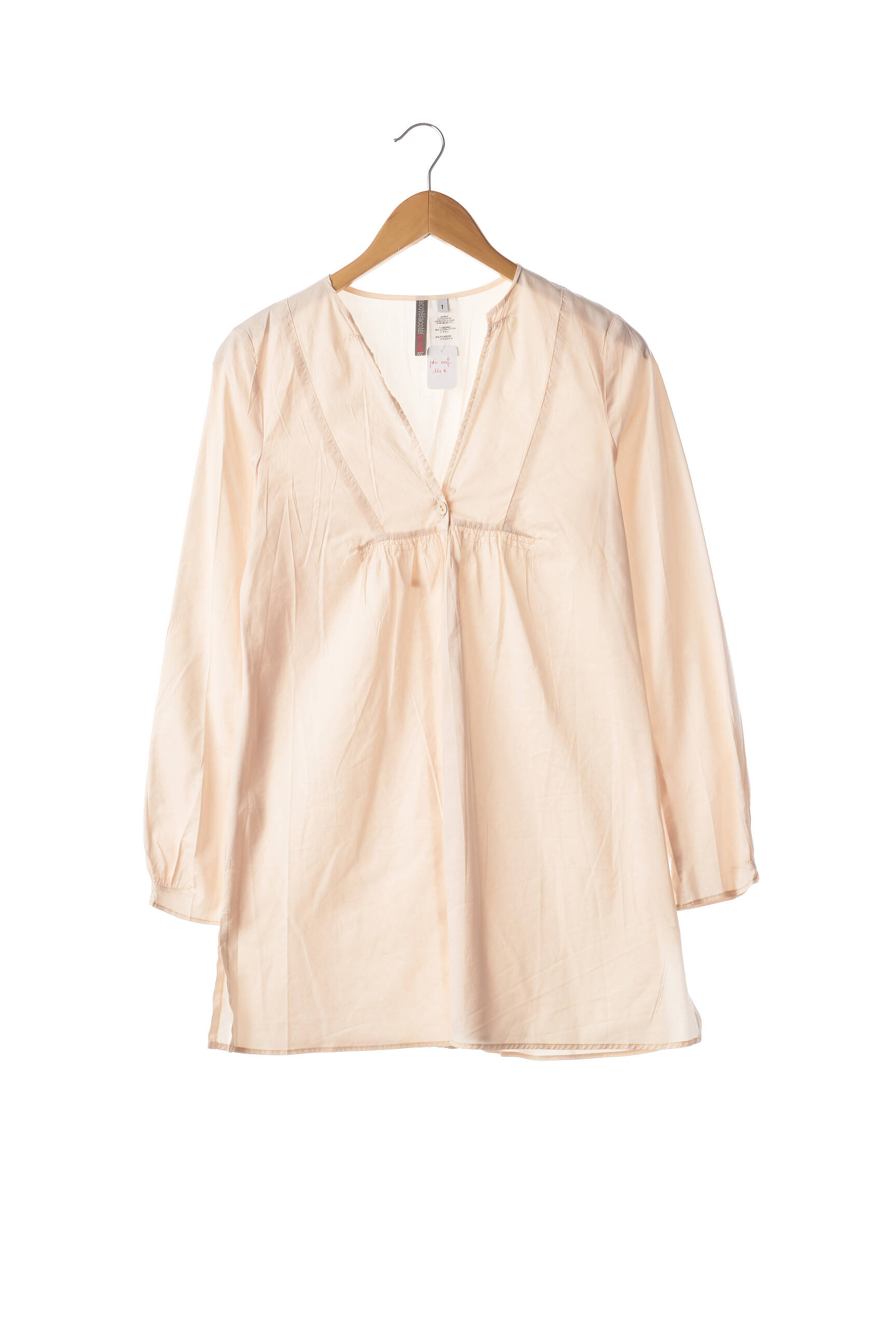 Cote Lac Tuniquemanchelongue Femme couleur rose