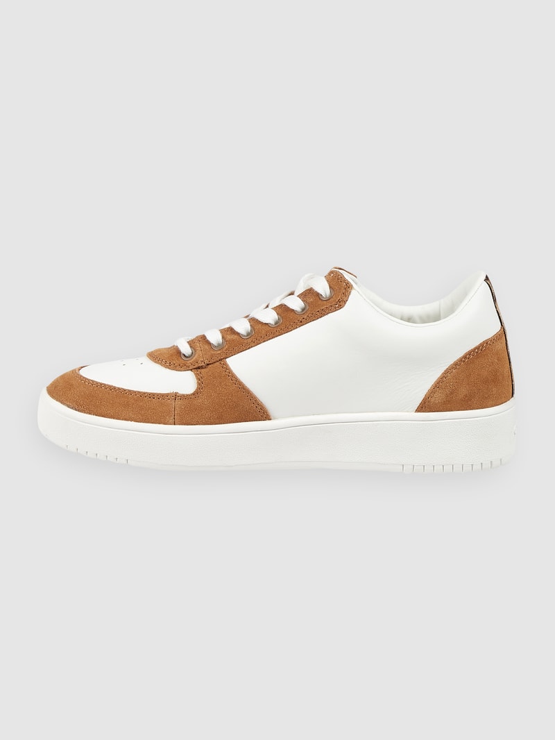 Sneaker aus Leder Modell 'Sidny' in cognac