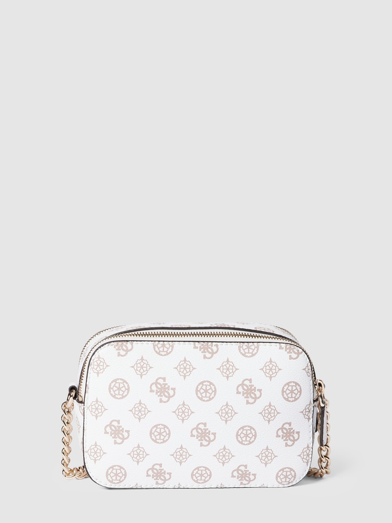Camera Bag mit Allover-Muster Modell 'NOELLE' in weiß