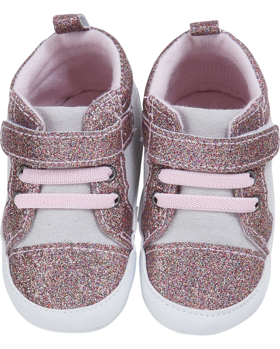 Glitzernde Babyschuhe