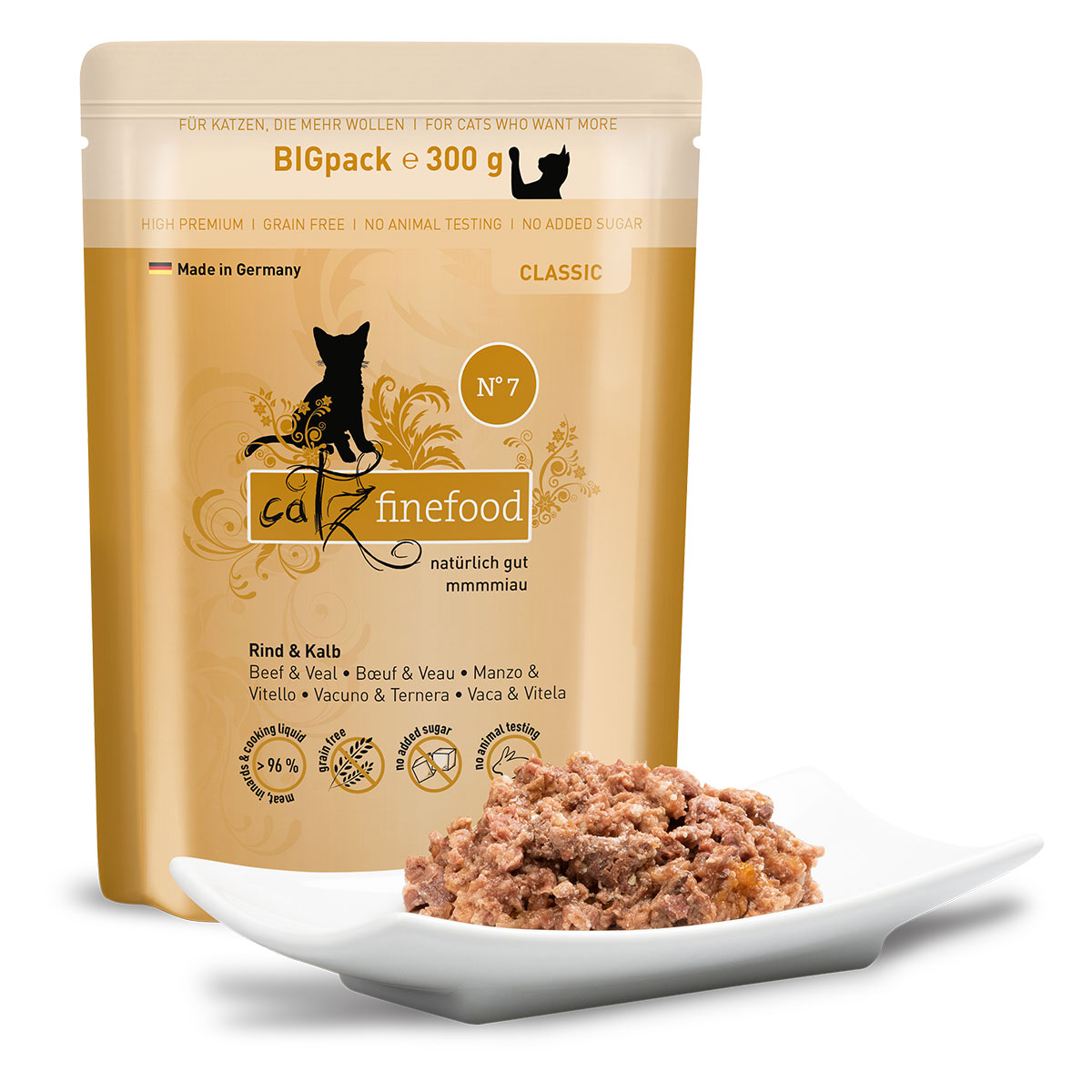 catz finefood N° 07 - Rind & Kalb günstig kaufen bei ZooRoyal