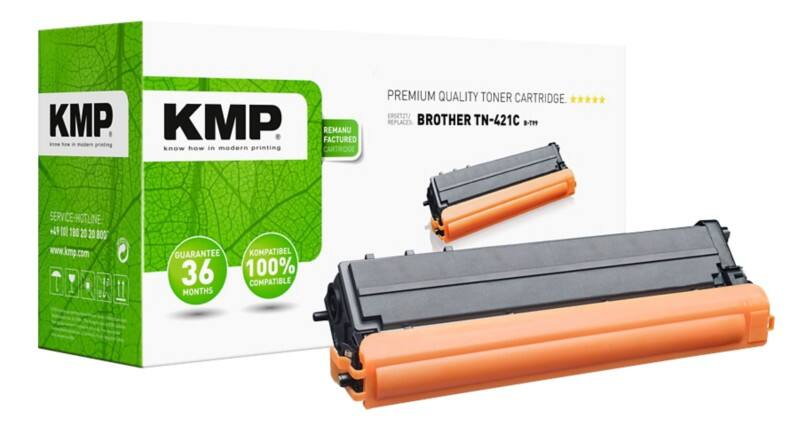 Kompatible KMP Brother TN-421C Tonerkartusche Cyan