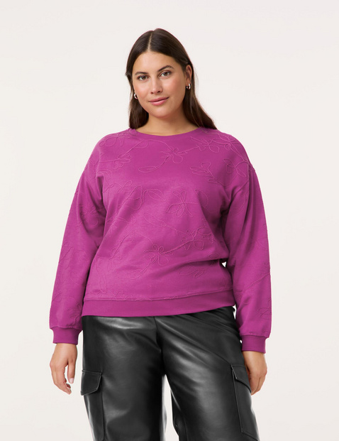 Sweatshirt mit Kordelapplikation