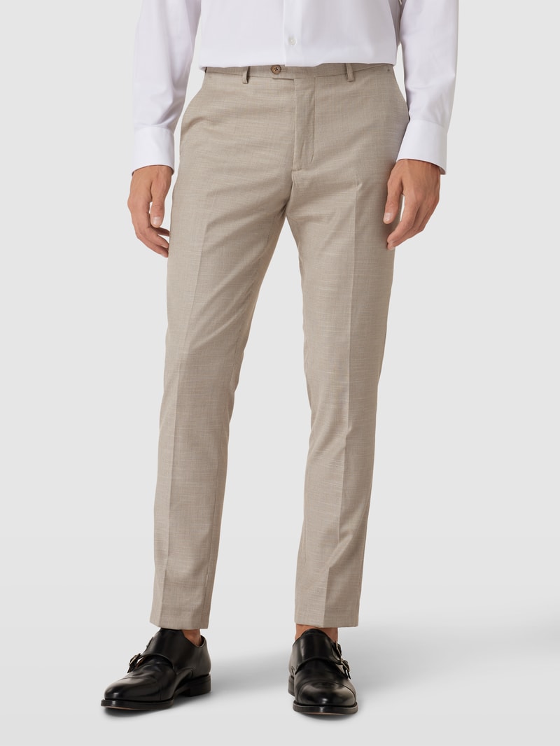 Hose mit Bügelfalten in beige