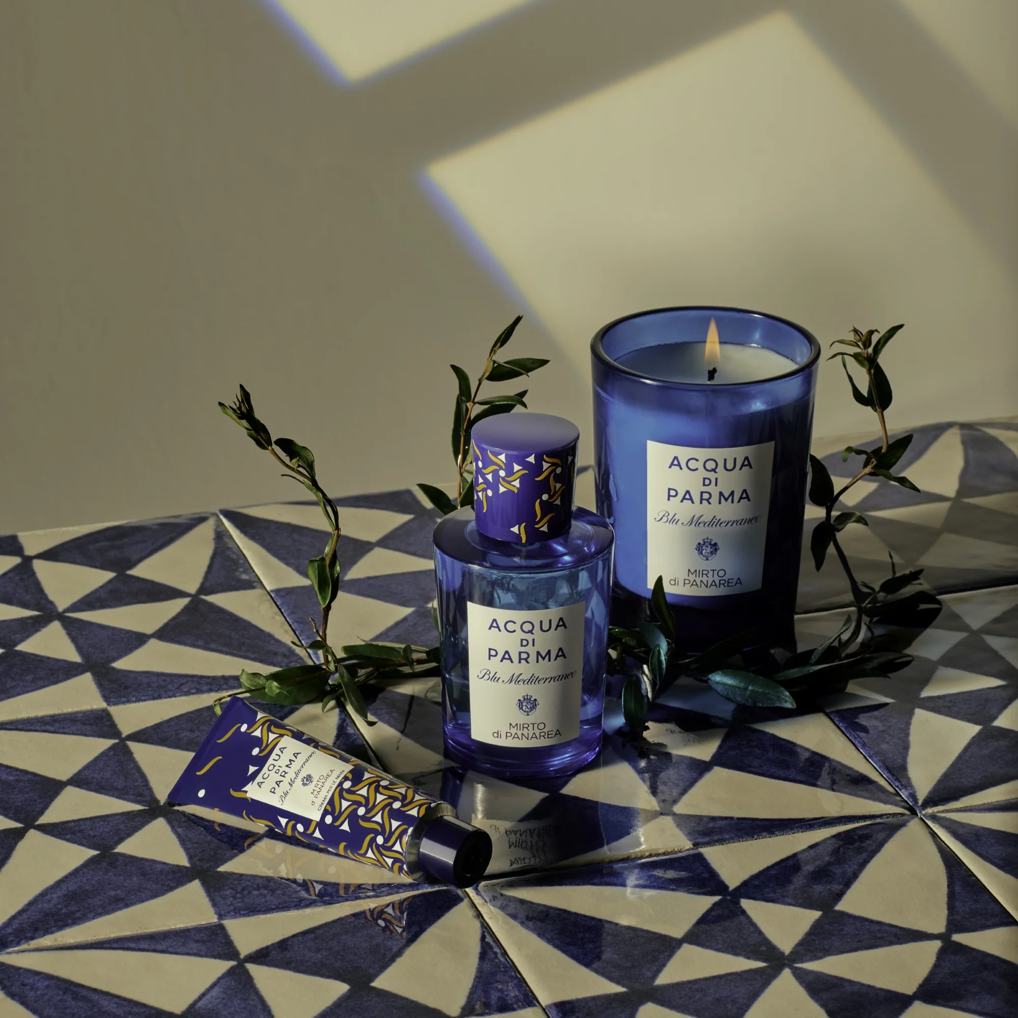 Stearinlys og atmosfære: Panarea Myrtle Scented Candle - Duftlys