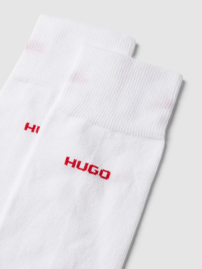 Socken mit Label-Detail im 2er-Pack in weiß