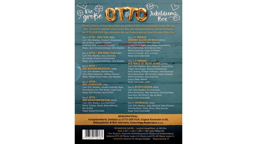 Die große OTTO-Jubliläums-Box - Limited Edition auf 1000 Stück  [9 BRs]