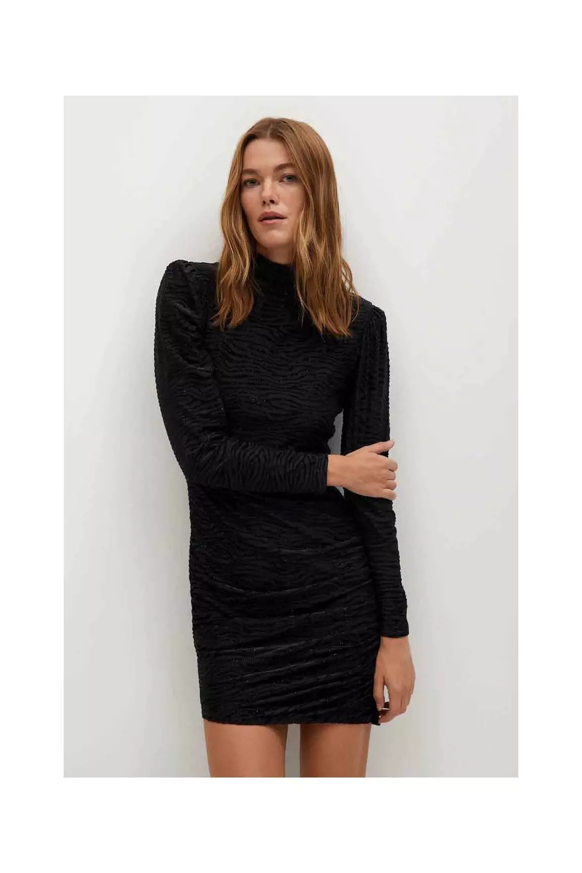 Mango Robes Longues Femme couleur noir