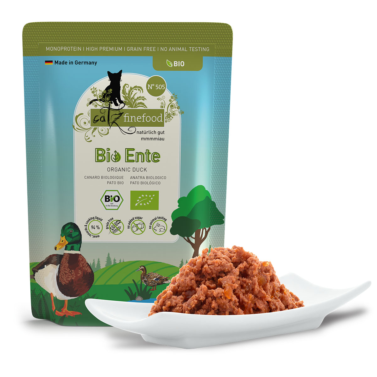 catz finefood Bio No.505 Ente Pouch günstig kaufen bei ZooRoyal